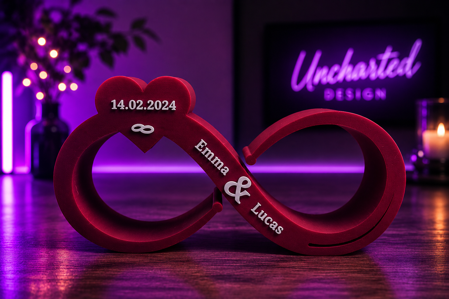 Custom Infinity Name Sign – Personalized Couple Gift