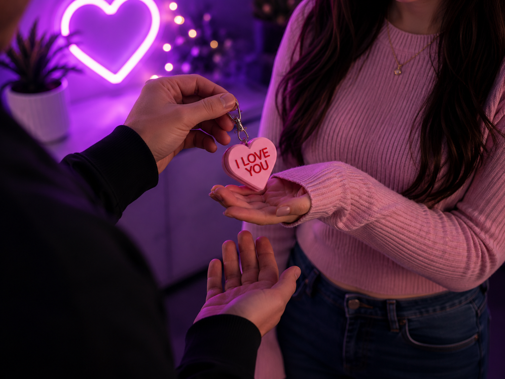 Heart Clicker Keychain