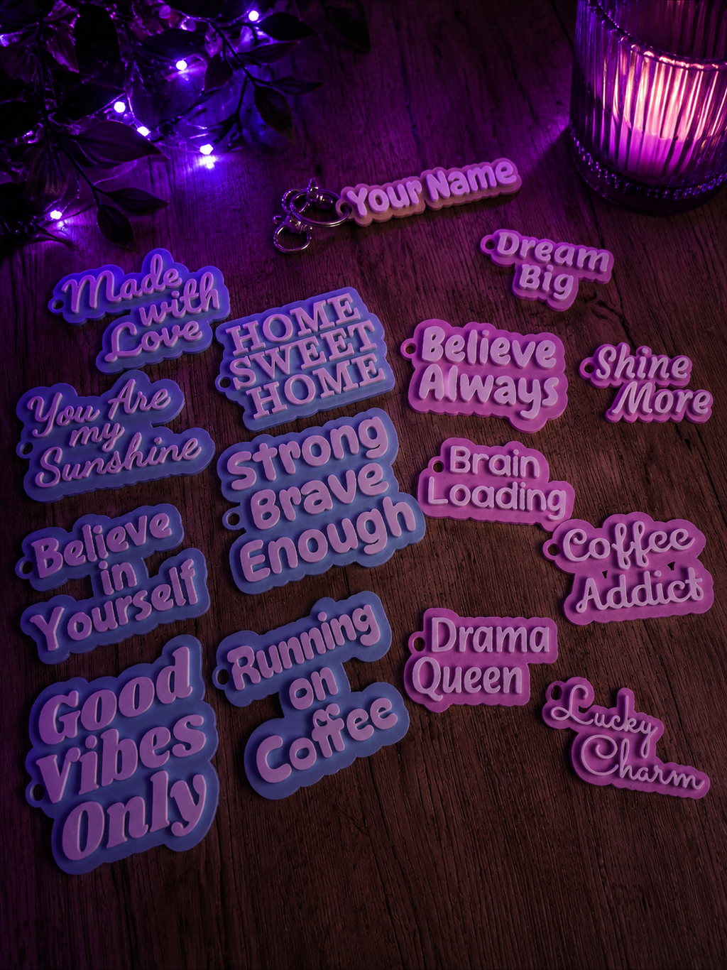 Custom Text Keychain – Personalized Name & Message Keychain