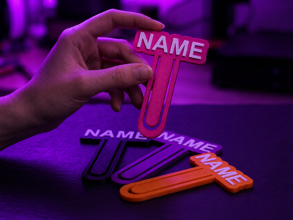 Custom Name Bookmark Clip