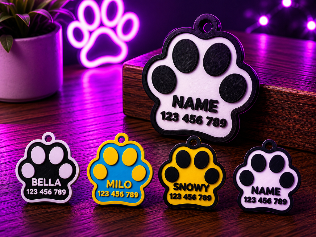 Custom Pet Tag – Personalized Dog & Cat Name Tag