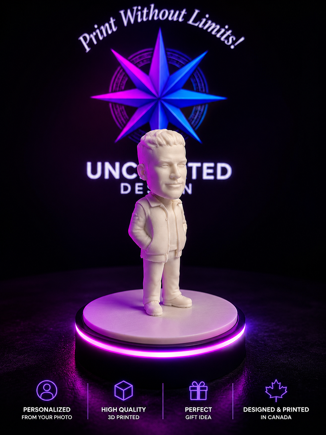 Custom 3D Printed Bobblehead – Personalized Mini Figure