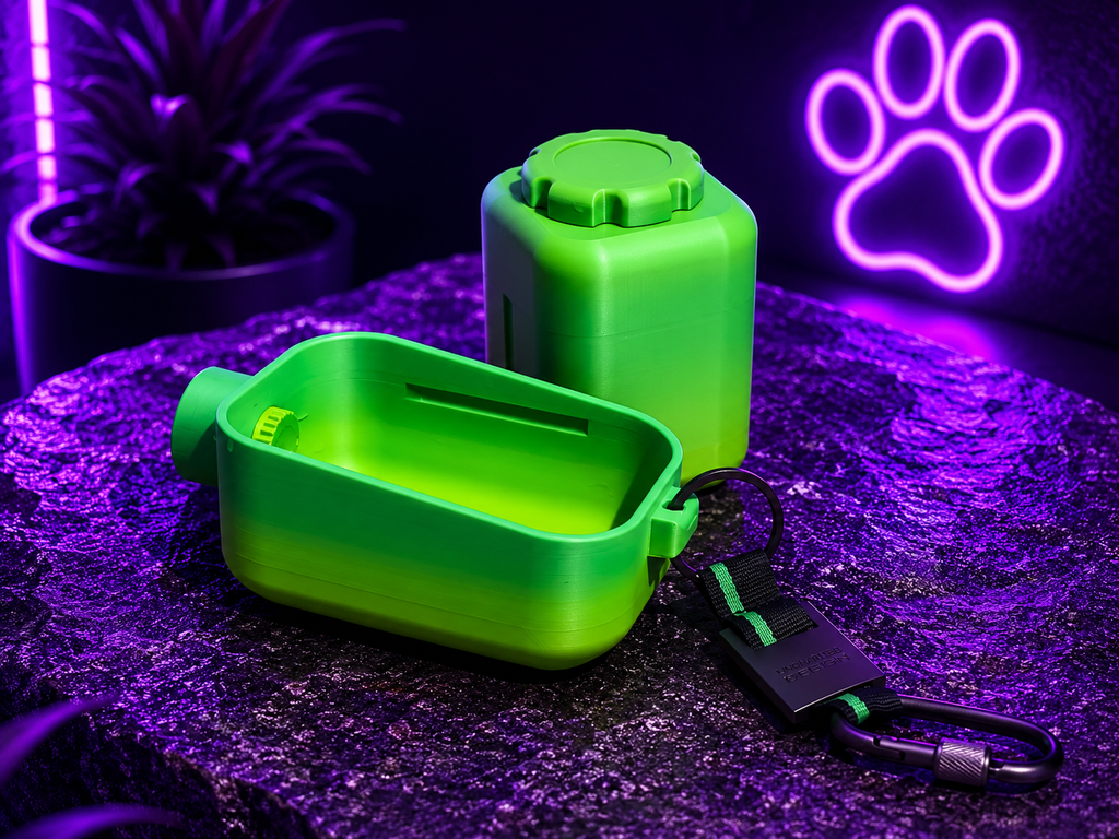Portable Pet Water & Treat Bowl – 2-in-1 Travel Feeder