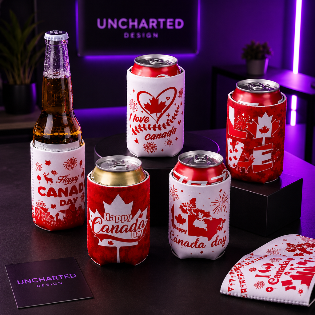 Premium Can Cooler Sleeves – 4 Pack