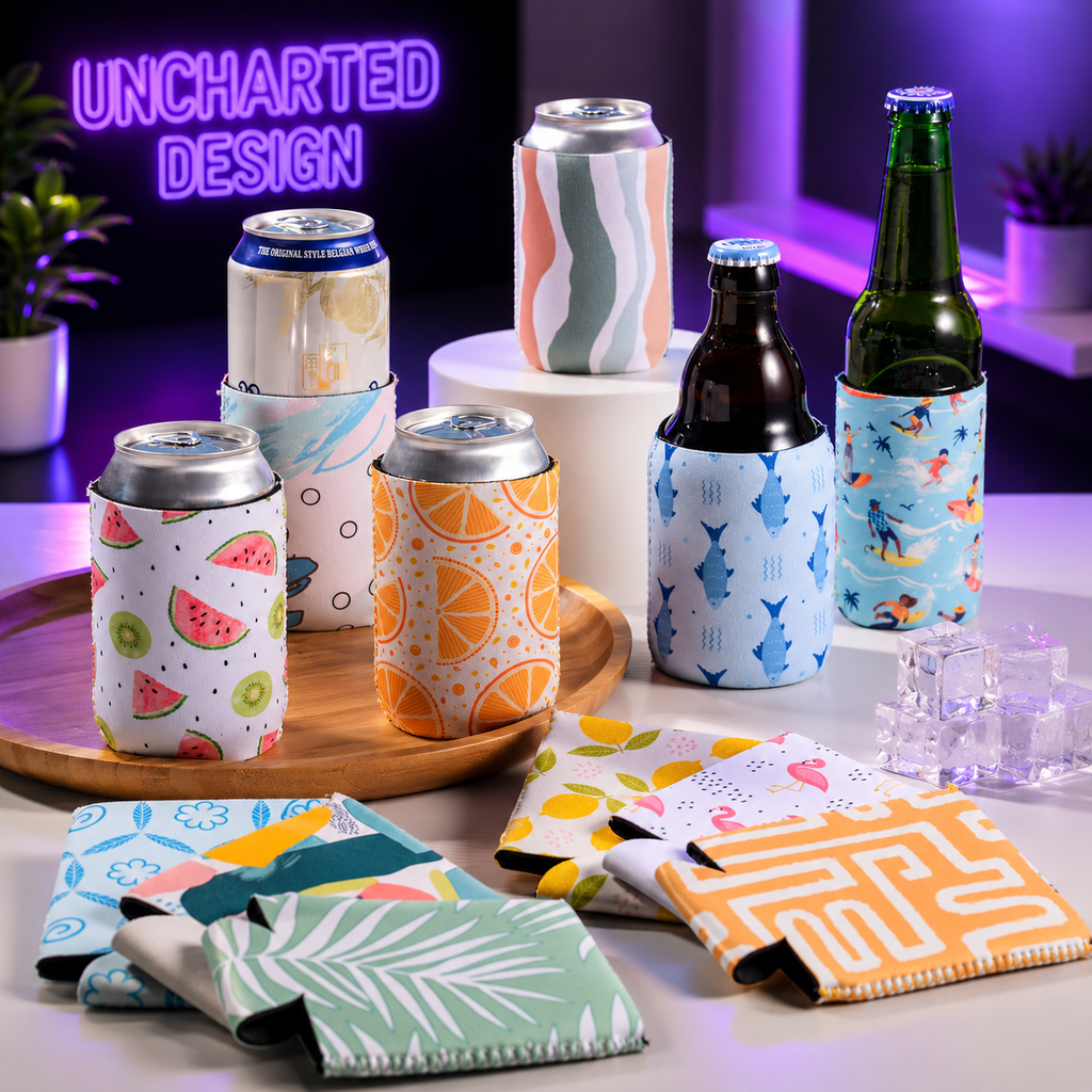 Summer Can Cooler Sleeves – 6 Pack