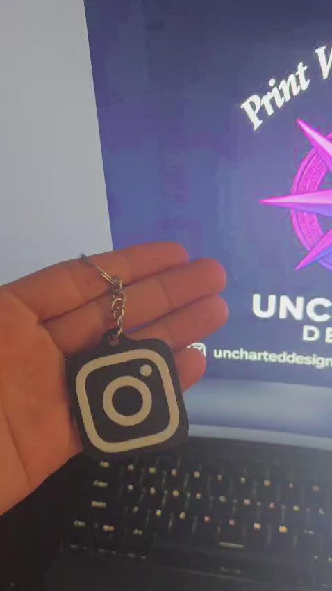 Custom NFC Social Media Keychain